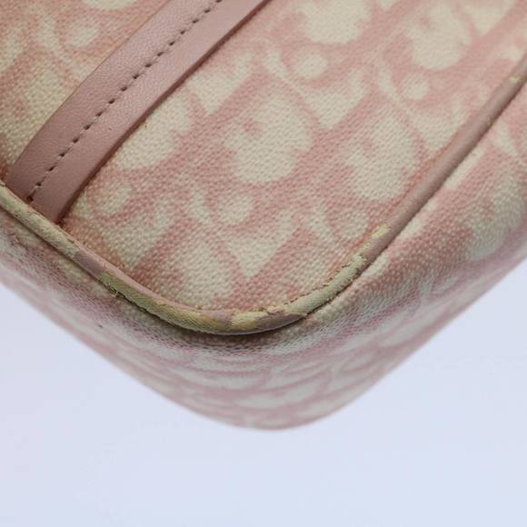 CHRISTIAN DIOR Trotter Canvas Hand Bag PVC Leather Pink 09-BO-0076 Auth yk8952 - Picture 9 of 16